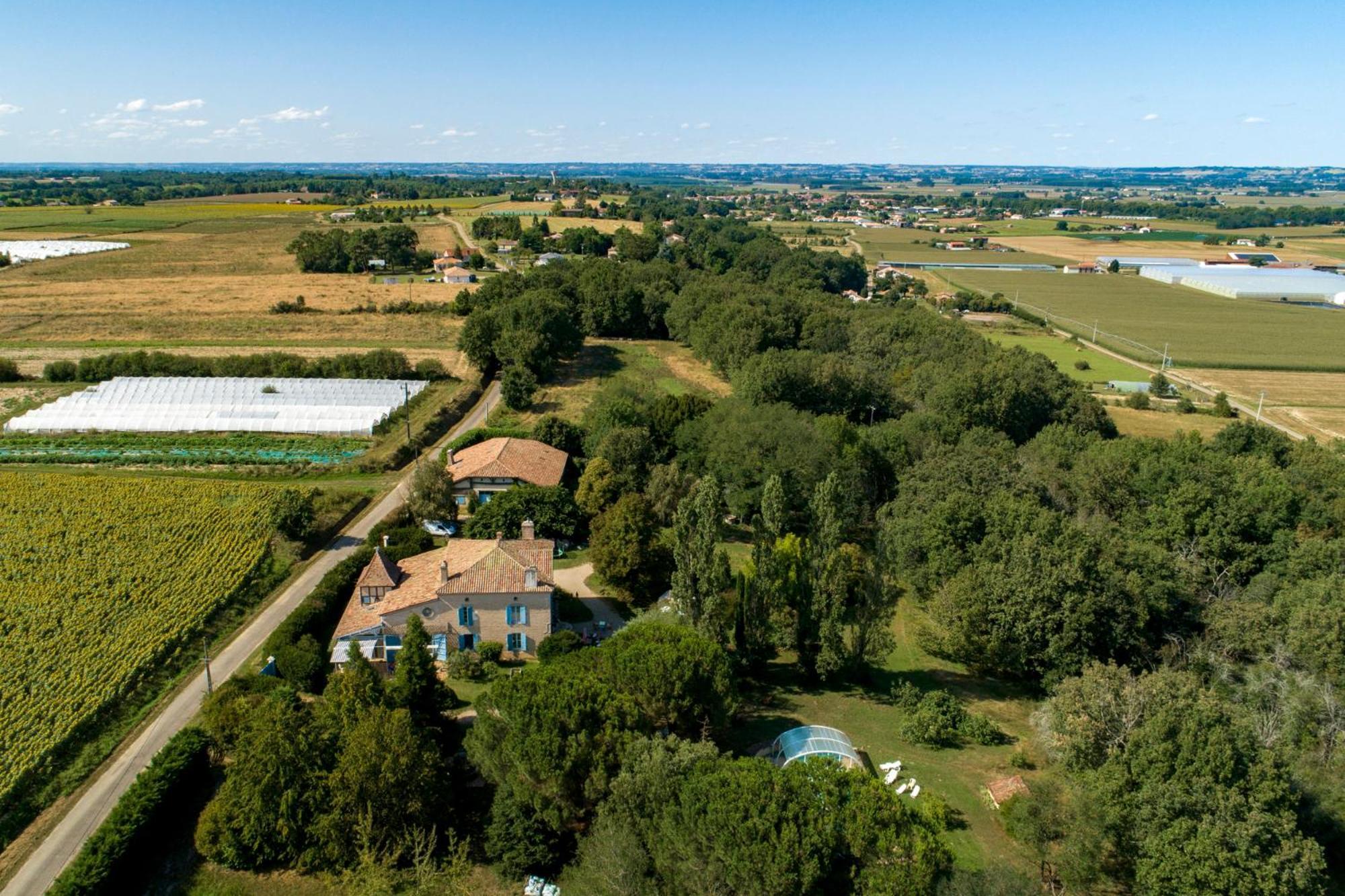 La Maison De L'Ecolieu Du Turc - Piscine Partagee Le Mas-d'Agenais ภายนอก รูปภาพ